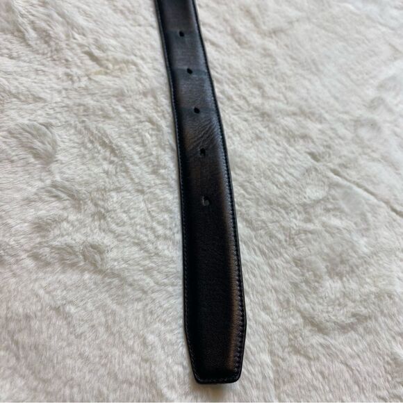 Bachrach Black Leather Belt Size 50 - Picture 7 of 10